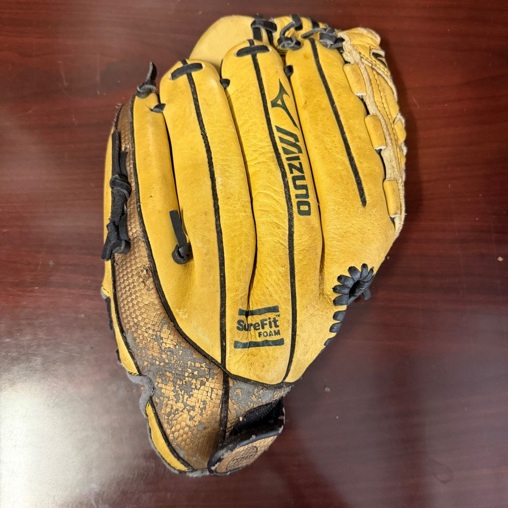 Mizuno Prospect Series 12" Baseball Glove Yellow Leather GPL 1205 Power Close